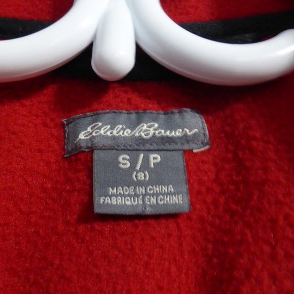 EDDIE BAUER, red & grey, fleece jacket, small, 8 - Picture 5 of 6